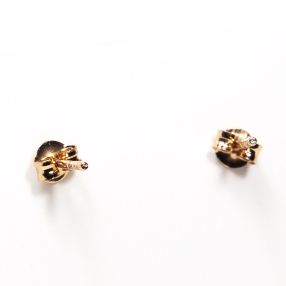 Coach Rose Gold Tone Signature “C” Pavé Bar Stud Earrings - Picture 3 of 3